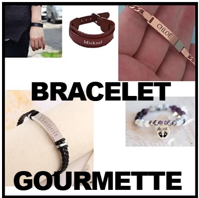 Bracelets et gourmettes personnalisables