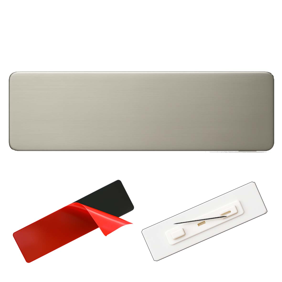 Plaque argentée personnalisable pour boîte aux lettres